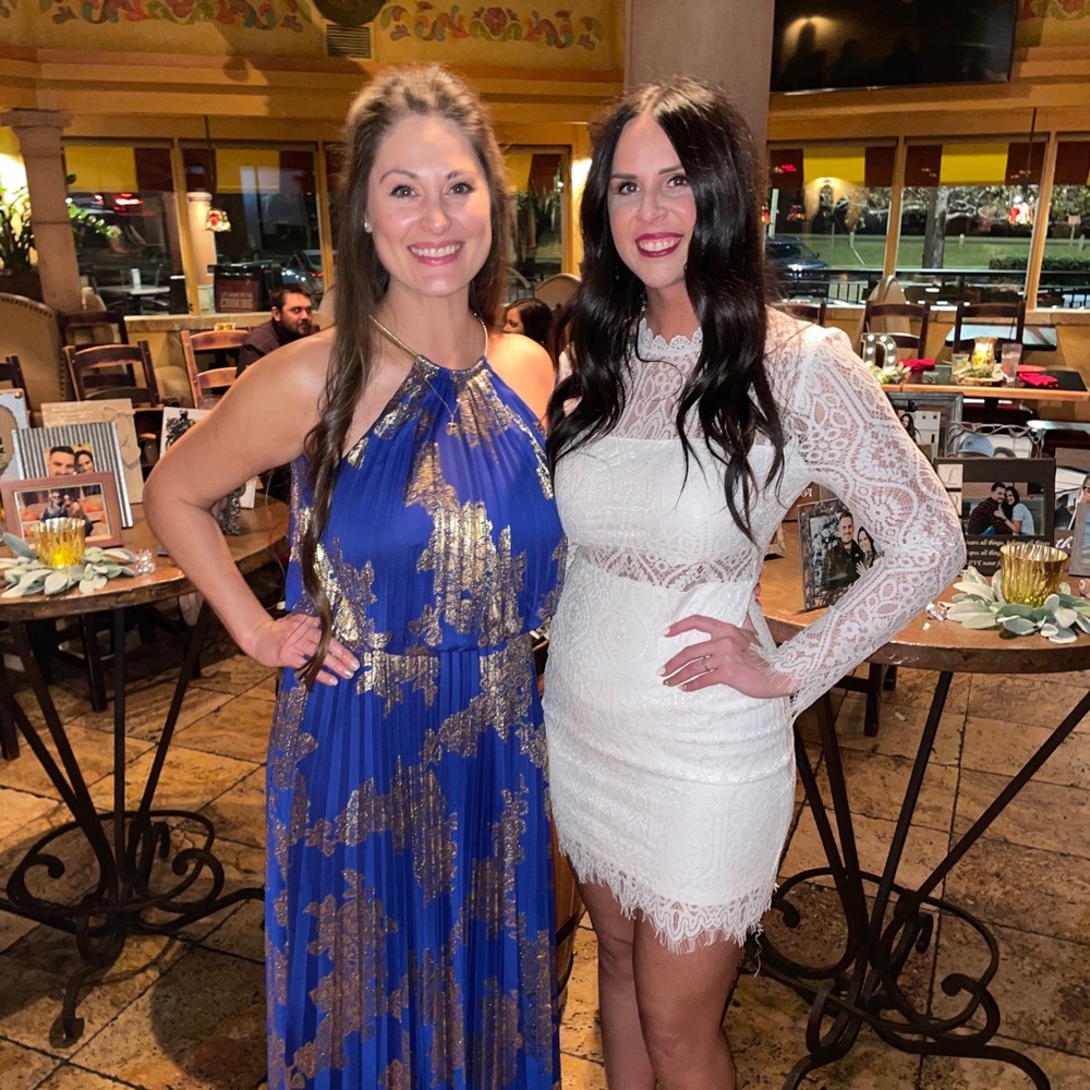 White lace dress